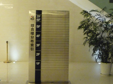 廈門指示牌制作_樓層指引牌制