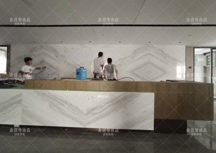 公司前臺(tái)形象墻制作