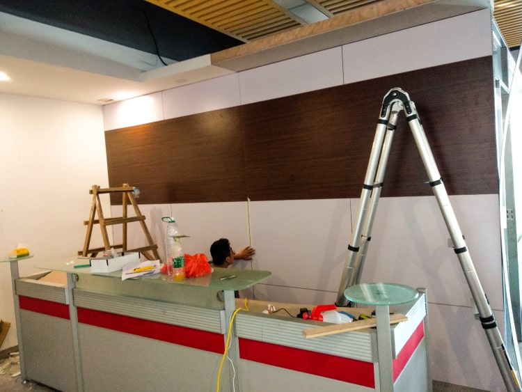 廈門公司背景墻制作公司_公司前臺(tái)背景形象墻設(shè)計(jì)制作